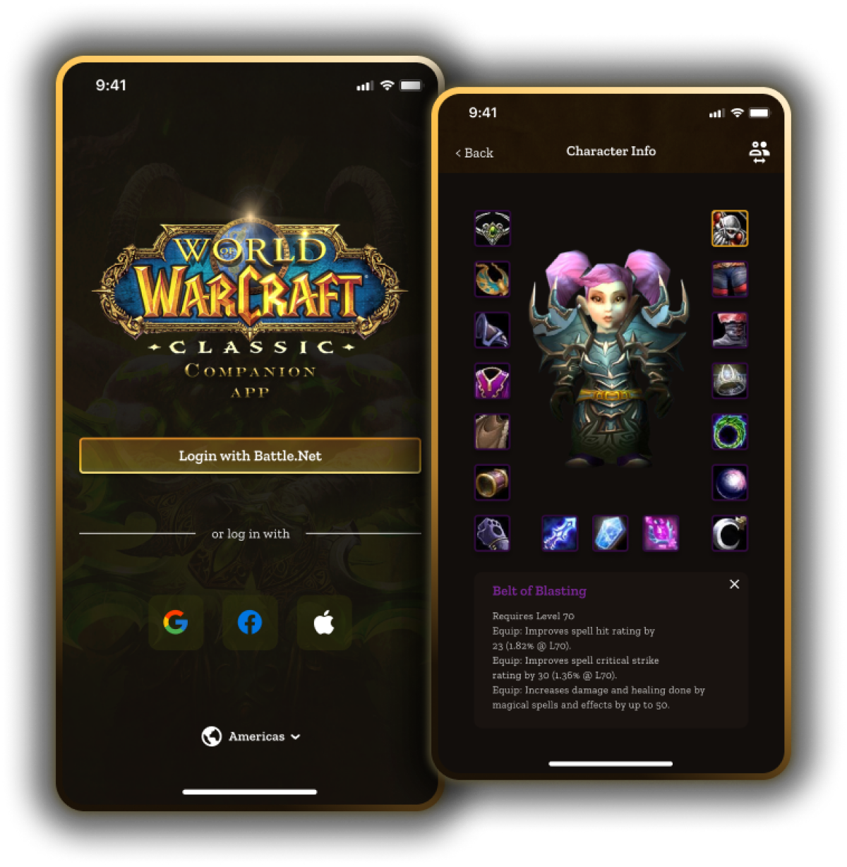 WOW login screen